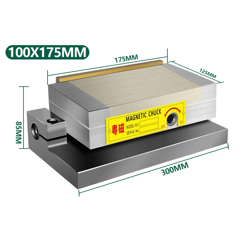 100*175 tavolo magnetico sinusoidale smerigliatrice per superfici in ottone ad alta precisione forte mandrino magnetico smerigliatrice a disco