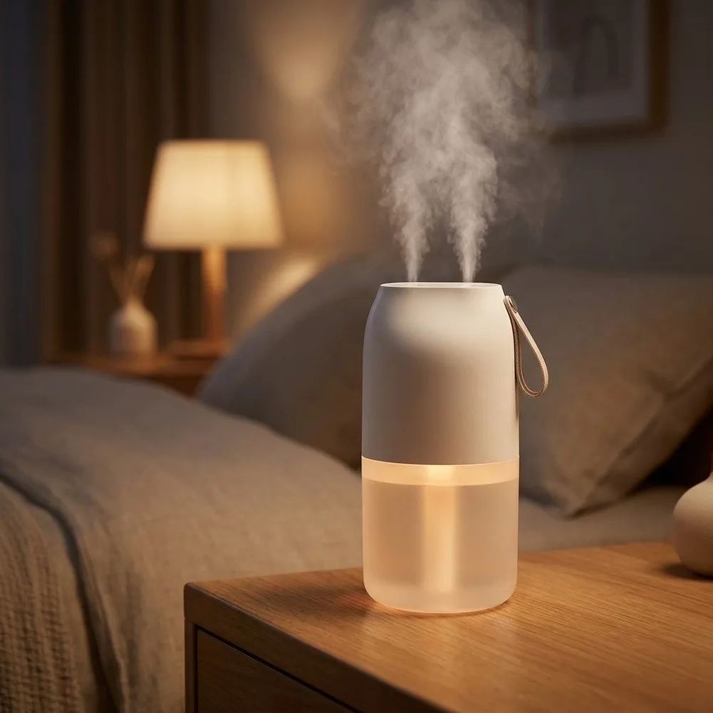 For Bedroom Use Adjustable Fog Output Dual Spray Humidifier For Nighttime Relaxation As Picture Efficient Air Humidification