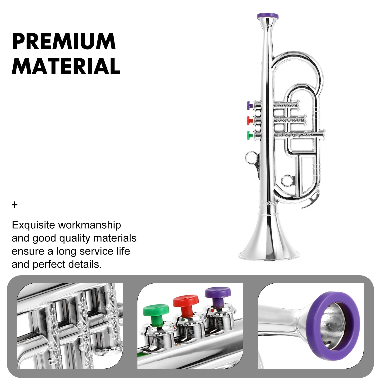 Saxophone Model Toddler Musical Instruments Stage Performance Prop Simulation Trumpet Kids' Toys Abs Plastic Child Plaything