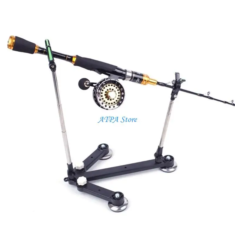 U13C Adjustable Fishing Rod Holder Rack Stand Retractable Fishing Rod Holder for Easy Storage and Transport
