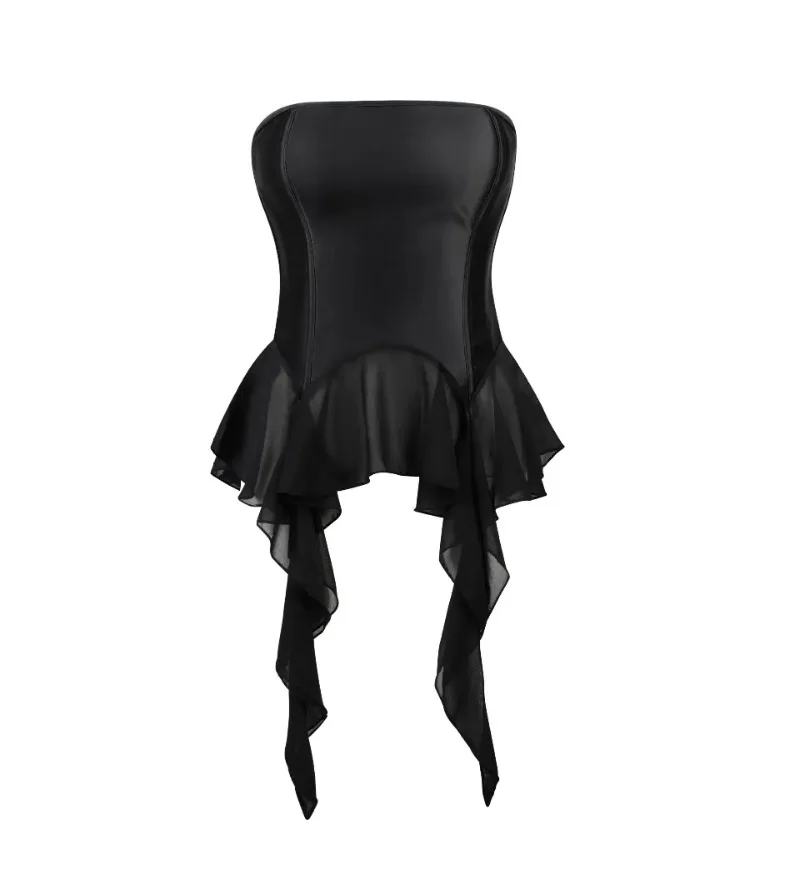 

Женское платье-корсет, атласное бюстье с завышенной талией, формирователь тела, сексуальное женское белье, черная кружевная юбка, корсеты