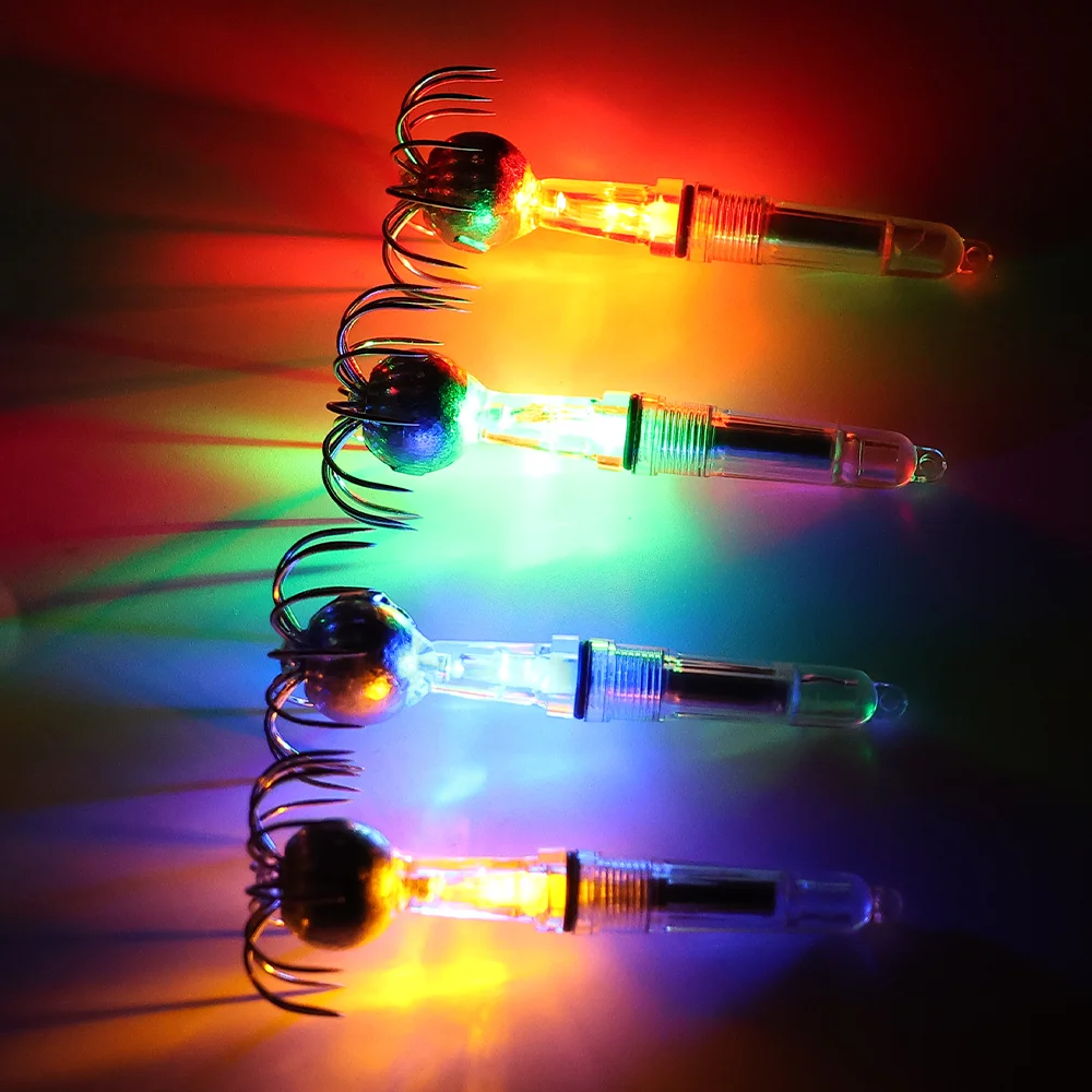 Anzuelos LED luminosos para pesca nocturna de calamar - imagen 3