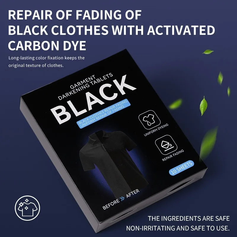 Black Laundry Sheets for Dark Clothes, Color Enhancing
