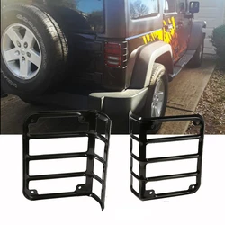 2pcs Taillight Cover JK Accessories Tail Light Guards Cover Rear Lamp Guard Protective Mount For Wrangler JK 2007-2017