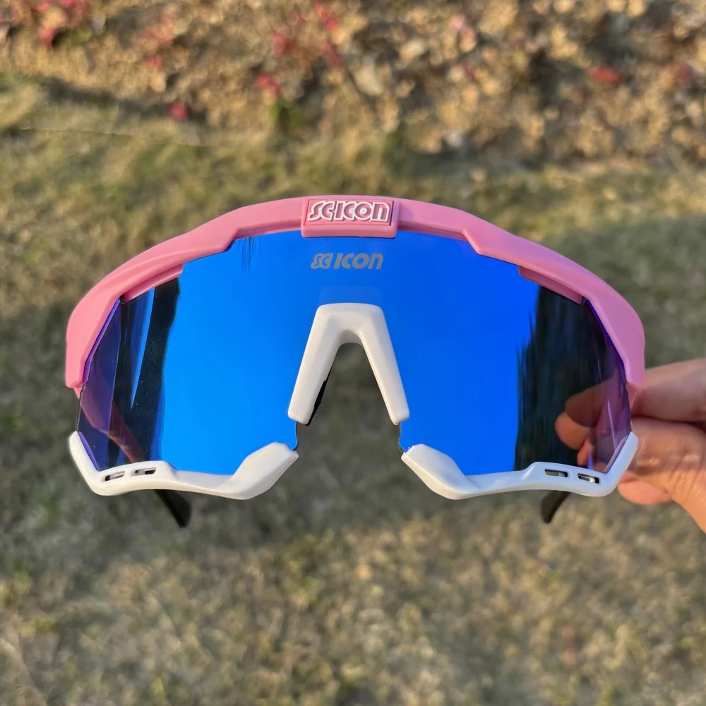 SCICON Photochrome Fahrradbrille Outdoor-Sportsonnenbrille Herren MTB-Fahrradbrille Damen Straßen-Mountainbike-Brille – Detail 3