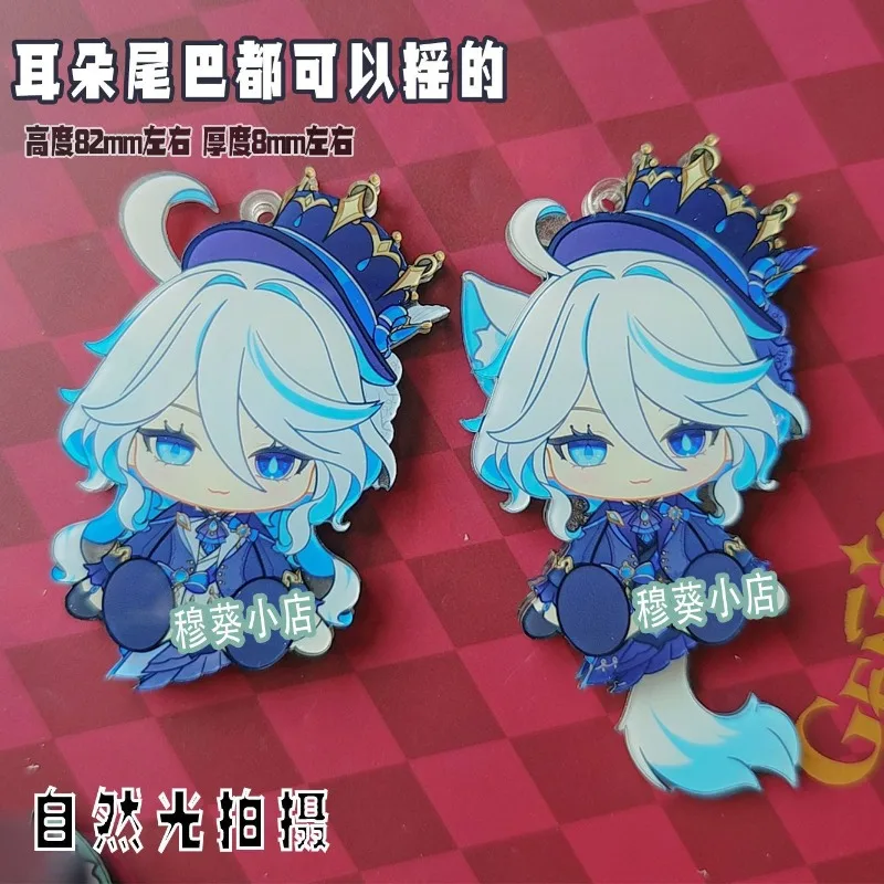 

Оригинальная акриловая подставка для фигурок с большим хвостом и ушами, может перемещать Genshin Impact, модель, тарелка, настольный декор, подставка, знак для фанатов, подарки