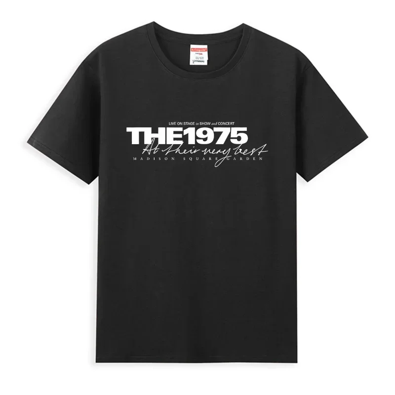 

Men T Shirt Casual The 1975 Official Very Best T-Shirt Graphic Summer Short Sleeves 100% Cotton S-3XL