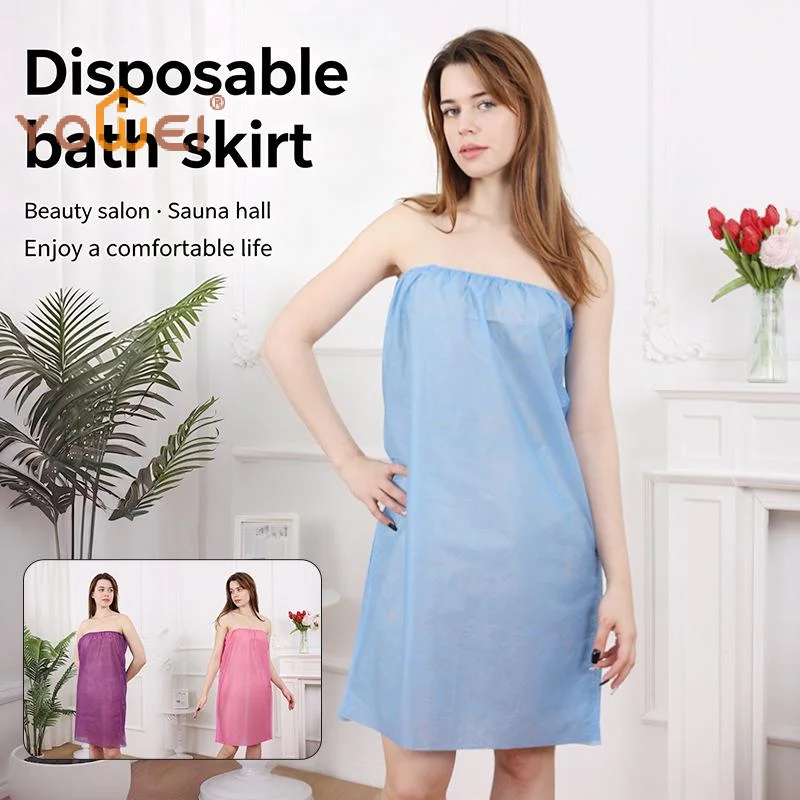 Latest Disposable Bathrobe Bathroom Massage Sauna Strapless Bra Extra Long And Thick Bathrobe