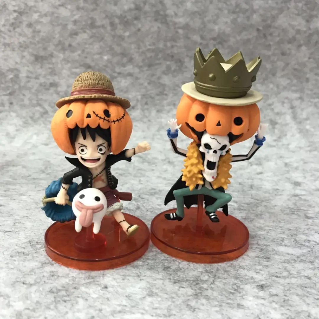 9pcs/set Anime One Piece WFC Halloween Luffy Sanji Chopper Nami