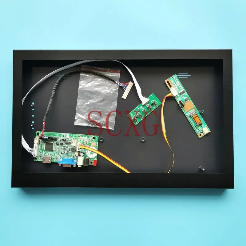 Fit CLAA154WP05A B154PW02 B154PW01 CLAA154WP04A 30-Pin LVDS Metal Case+58C Controller Board LCD Monitor 15.4