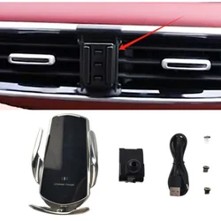 15W Fast Charging Wireless Charger Car Mount Phone Holder Automatic Clamping For 2018-2023 MG HS