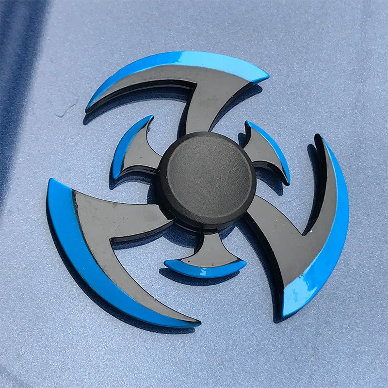 Fidget Spinner อะนิเมะเกมการ์ตูนปลายนิ้ว Gyroscope โลหะสังกะสีโลหะผสม Mute Hand Spinner Smooth Electroplate ความเครียดบรรเทาของเล่น
