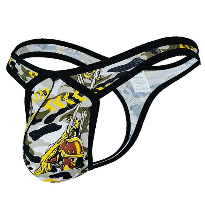 

Мужские сексуальные стринги, нижнее белье с низкой талией, Homme Jockstrap, мужские сетчатые трусики с U-образной сумкой и футболкой