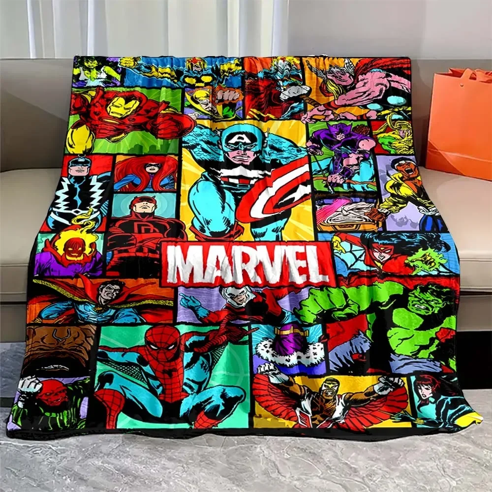 6 Sizes Super Hero Soft Fluffy Throw Marvel Blanket King Size Luxury Winter and Baby Custom Made Children Grade A Printed Gift