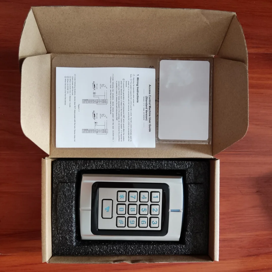 Leitor de cartão Wiegand de alta capacidade: 5.000 usuários, controle de acesso multi-idade, gerenciado por PC, leitor de cartão de identificação de 125 KHZ para acesso seguro