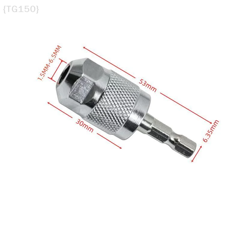 〔T〕3-Jaw Hex Shank Chuck,Drill Chuck Adapter Quick Change Pneumatic Drill Chuck Professional Converter Hex Shank For Woodworking