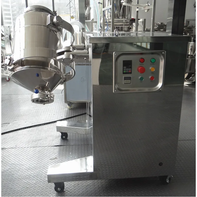 Edelstahl 3D Swing Rotierender 3-dimensionaler Rührer Mixer Pulvermischer für Mehl Kräuterzusatz