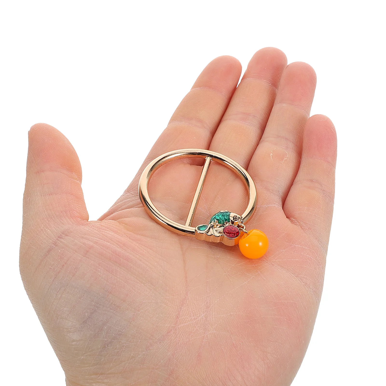 

10Pcs Small Metal Buckle Scarf Ring Clip Women Cardigan Clip Shawl Buckle Scarf Decoration Clothing Accessories