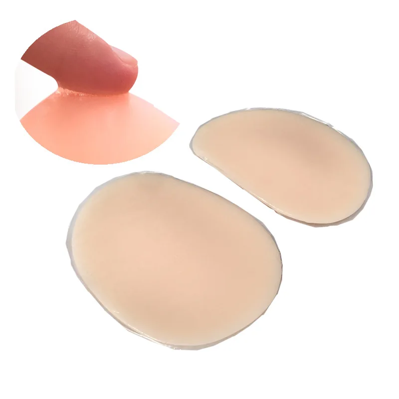 

2 pieces self-adhesive of skin glue repeatedly pasted silicon insert pads, buttocks and butt lifts