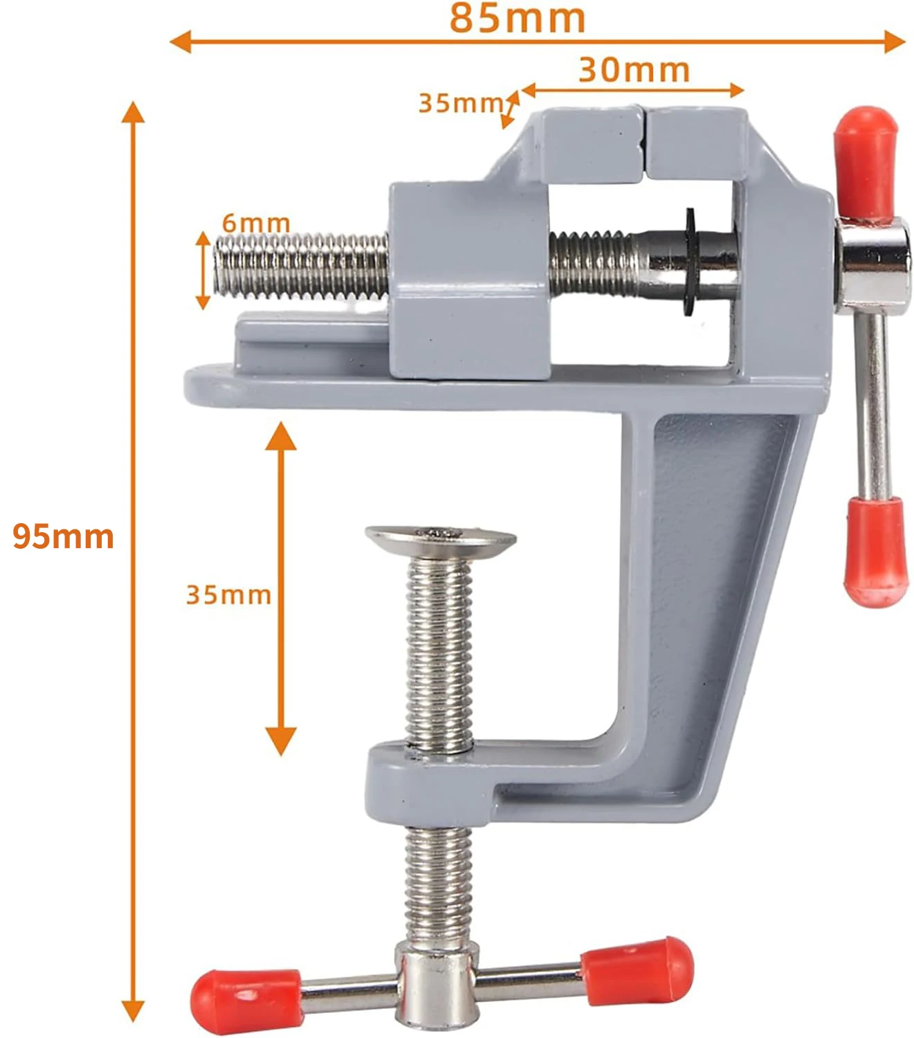 Mini Vise Aluminum Alloy Durable Multifunctional Small Table Clip  Bench Vice Craft Vise DIY Sculpture Craft Carving Tool