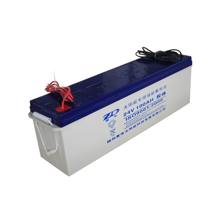 Top Grade 24V Gel Solar Battery 100Ah For PV Energy Storage Use