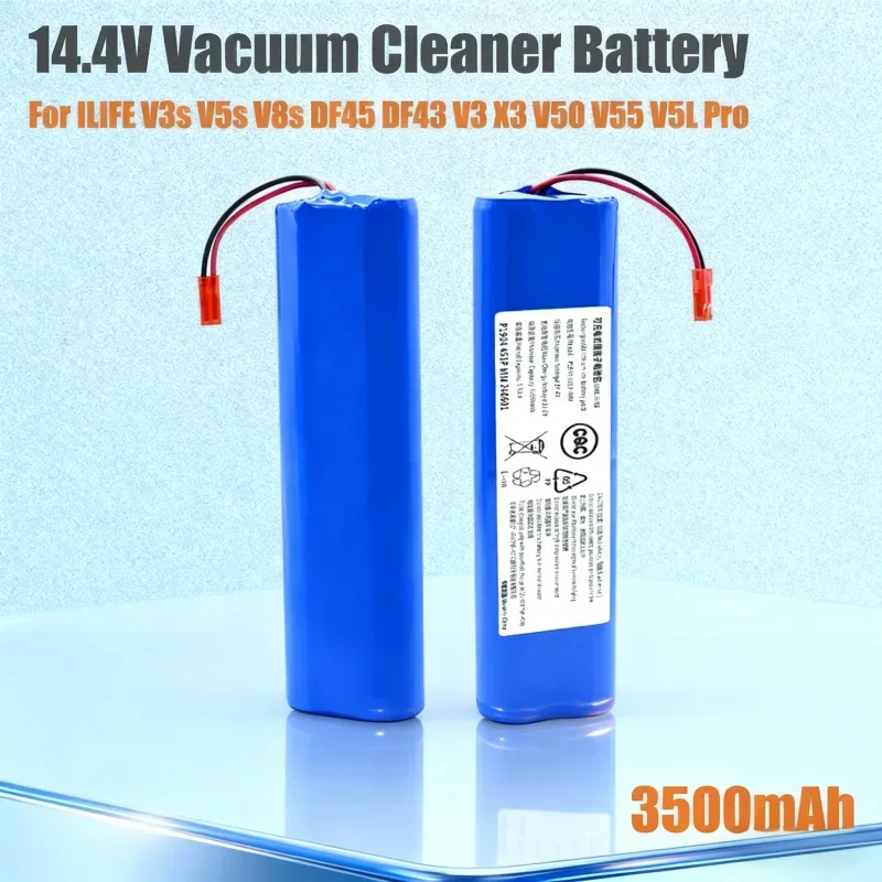 

Новая литиевая батарея 14.4V 3500mAh 18650 для робота-пылесоса ILIFE V3s Pro, V50, V5s Pro, V8s, X750, аксессуары для батарей
