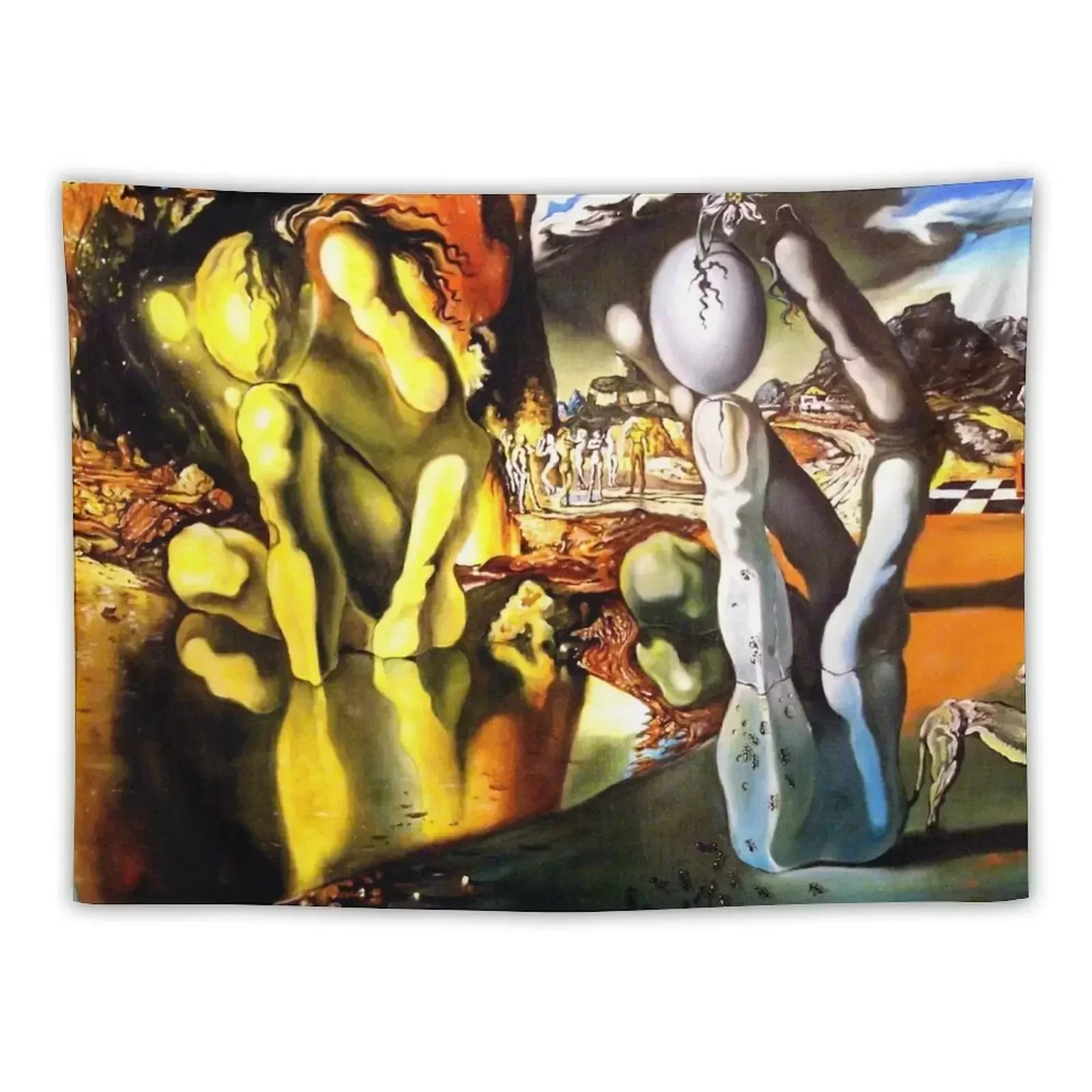 

Metamorphosis of Narcissus Salvador Dali Tapestry Decoration Aesthetic Wall Deco Tapestry