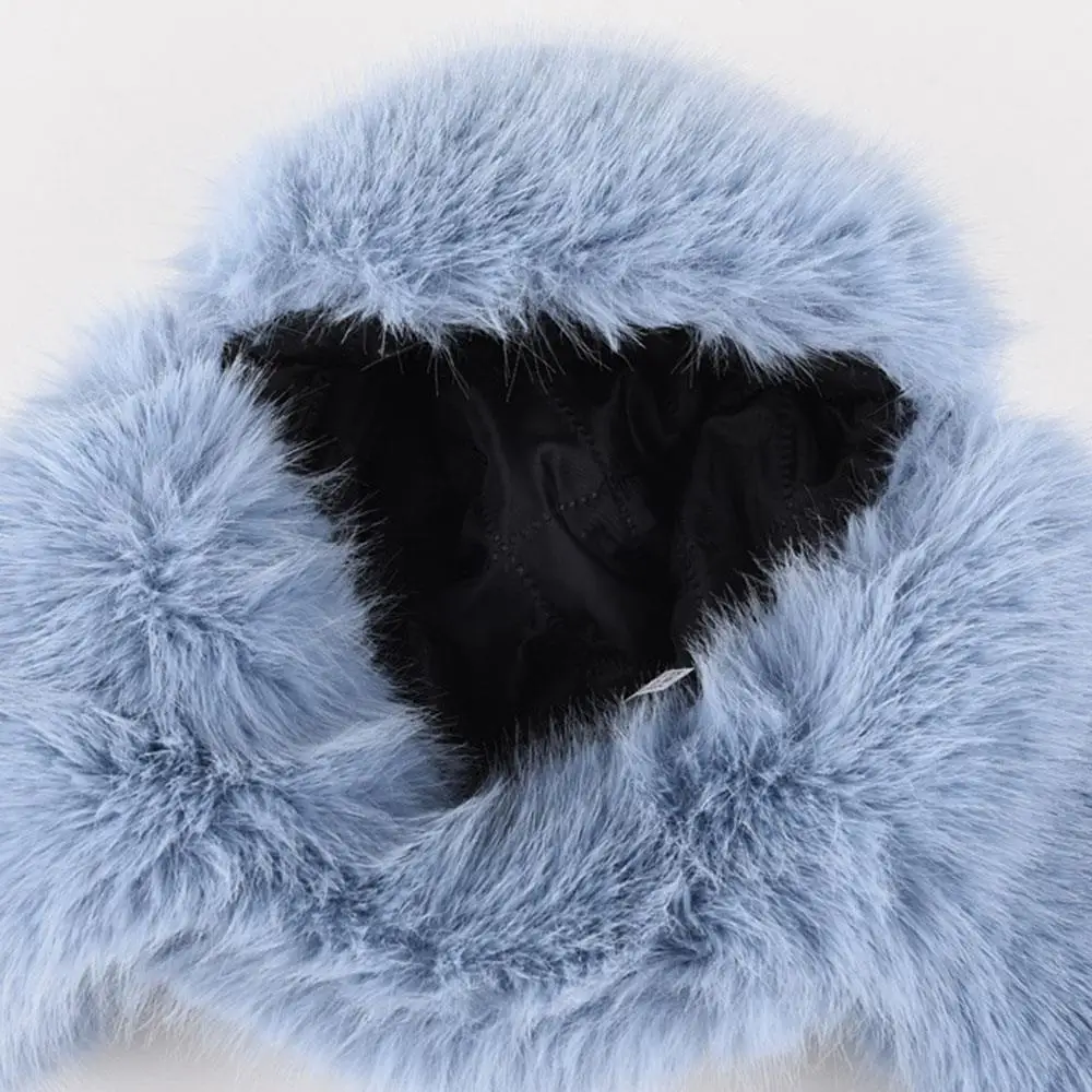 أزياء المرأة أفخم رقيق منفذها القبعات الشتاء الدافئة الصياد طيار جندي إيرفلاب يندبروف الدافئة سدادات حماية الأذن قبعة تزلج بيني #4