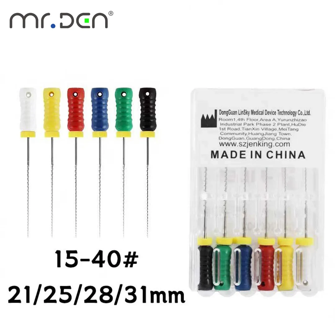 

Файлы K для корневых каналов из нержавеющей стали - эндоинструменты 21 мм, 25 мм, 28 мм, 31 мм для стоматологии