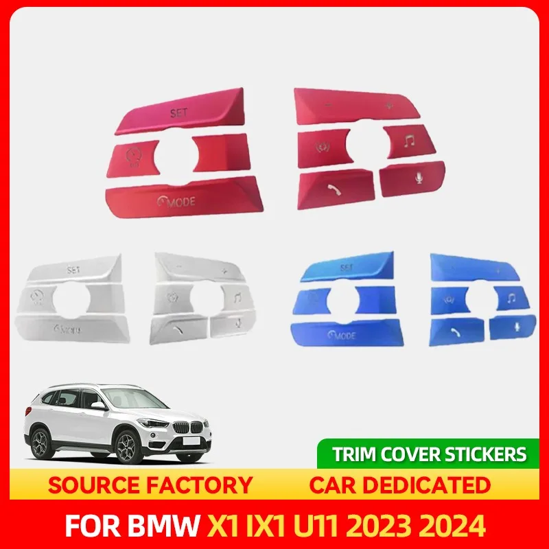 

Стайлинговые молдинги, горячие металлические кнопки на руль автомобиля, декоративная накладка, наклейки, подходят для BMW X1 iX1 U11 2023 2024, авто Inter
