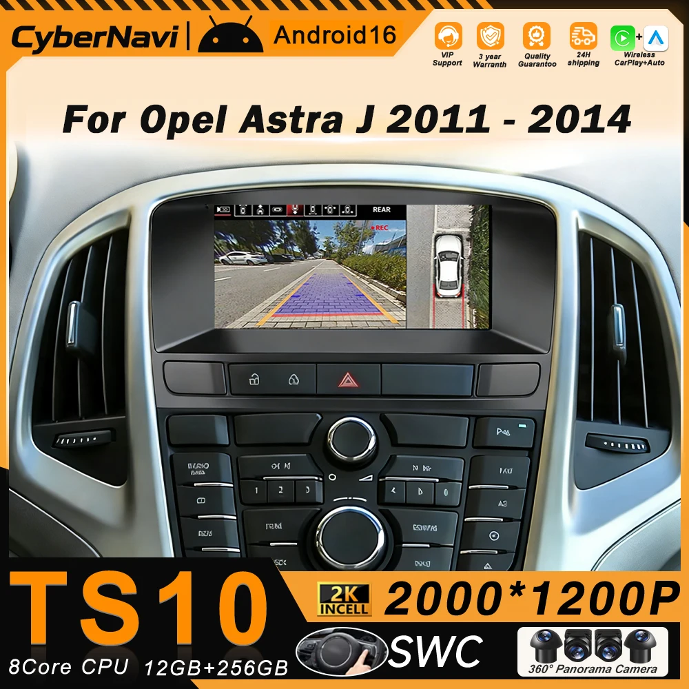 Android Auto para Opel Astra J 2011 - 2014 Buick Excelle GT XT Radio Carplay Reproductor Multimedia para Auto Sistema Inteligente de Navegación