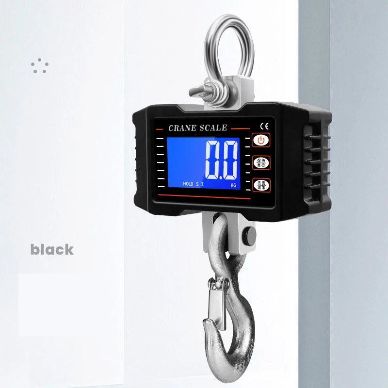 จอแสดงผล LED 1T เครื่องชั่งแบบแขวนพกพา เครื่องชั่งดิจิตอลแบบเครน ชั่งน้ำหนักได้ 100 กก. 500 กก. 1000 กก.