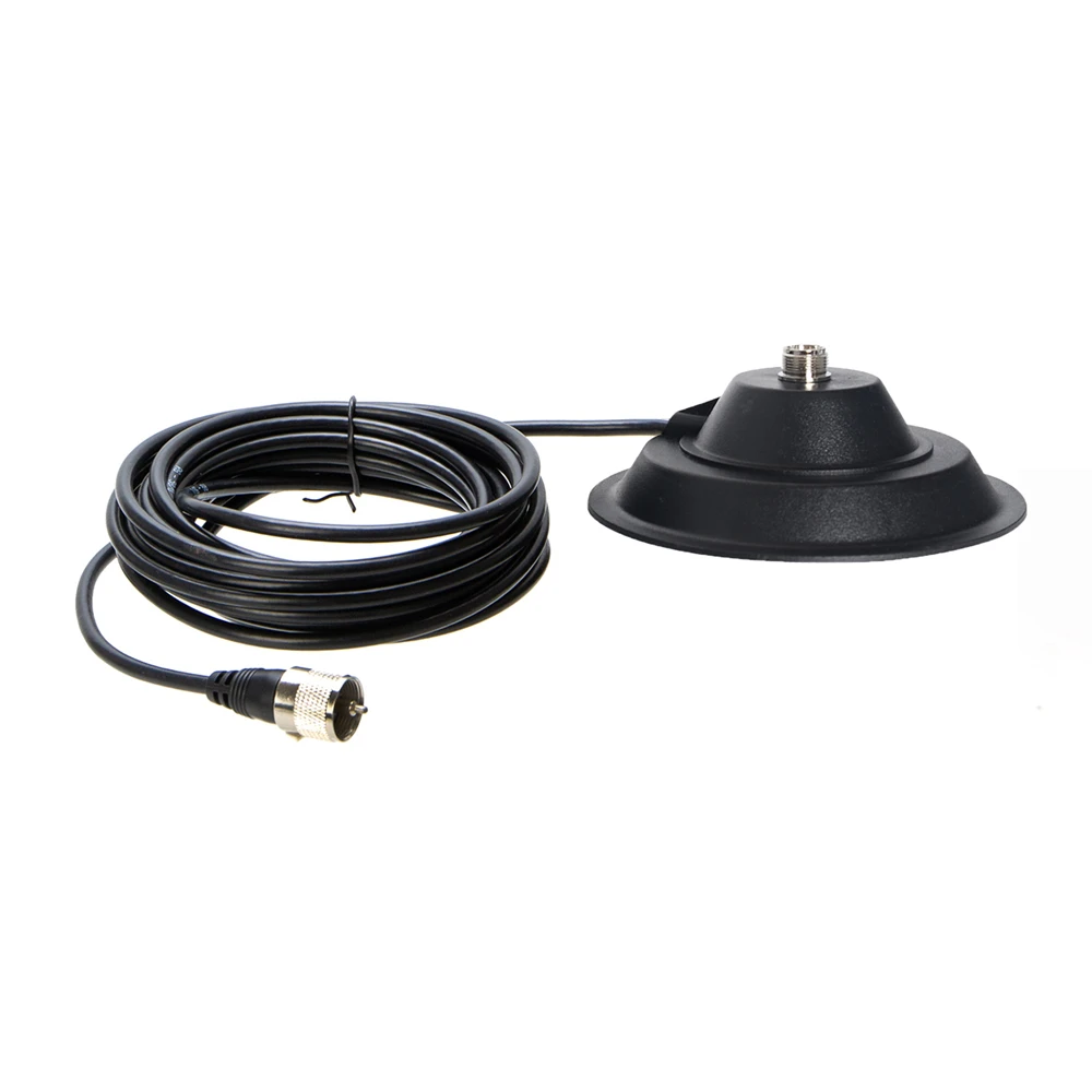 Big Magnetic Mount Base 12CM for Baofeng TYT QYT KT-7900D with 5M Extension Coaxial Cable for Baojie BJ-218 Mobile Radio Antenna