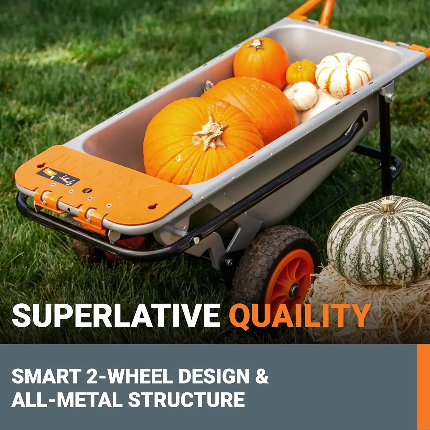 

[Discounted Price!]8-in-1 Aerocart Garden Cart/Wheelbarrow Heavy Duty/Dolly