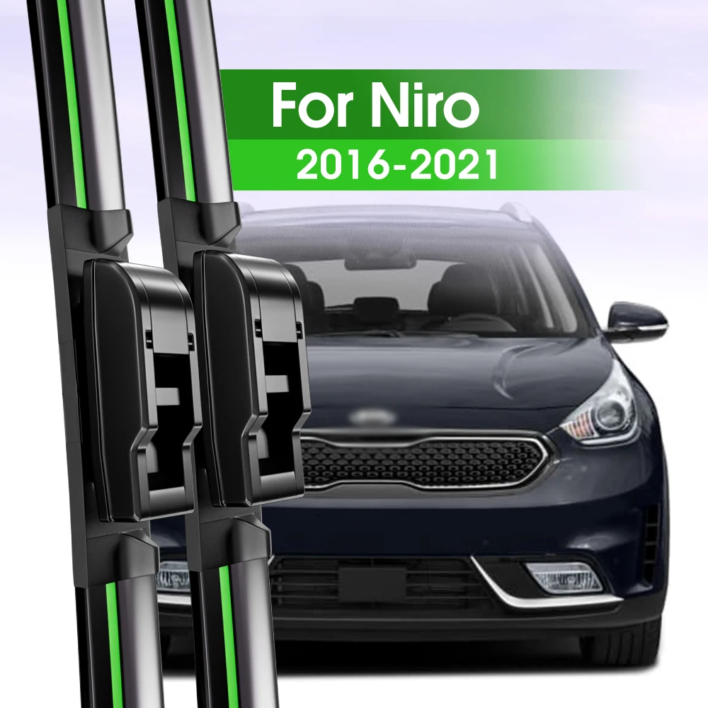 

2pcs Front Windshield Wiper Blades For Kia Niro 2016-2021 2017 2018 2019 2020 Windscreen Window Accessories