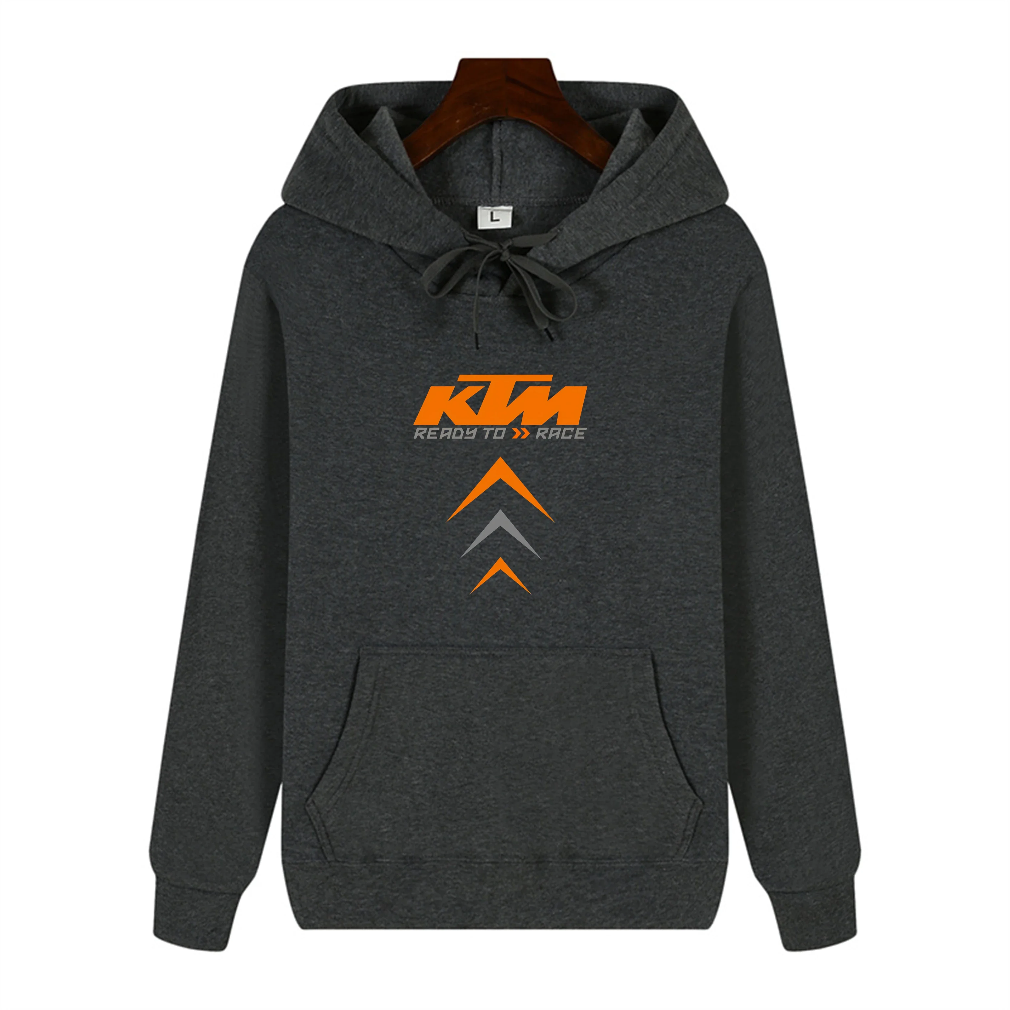 Sudadera con Capucha KTM Racing para Hombre, Sudadera de Motocicleta con Estampado de Logotipo Gráfico, Sudadera Holgada Informal con Capucha para Otoño e Invierno