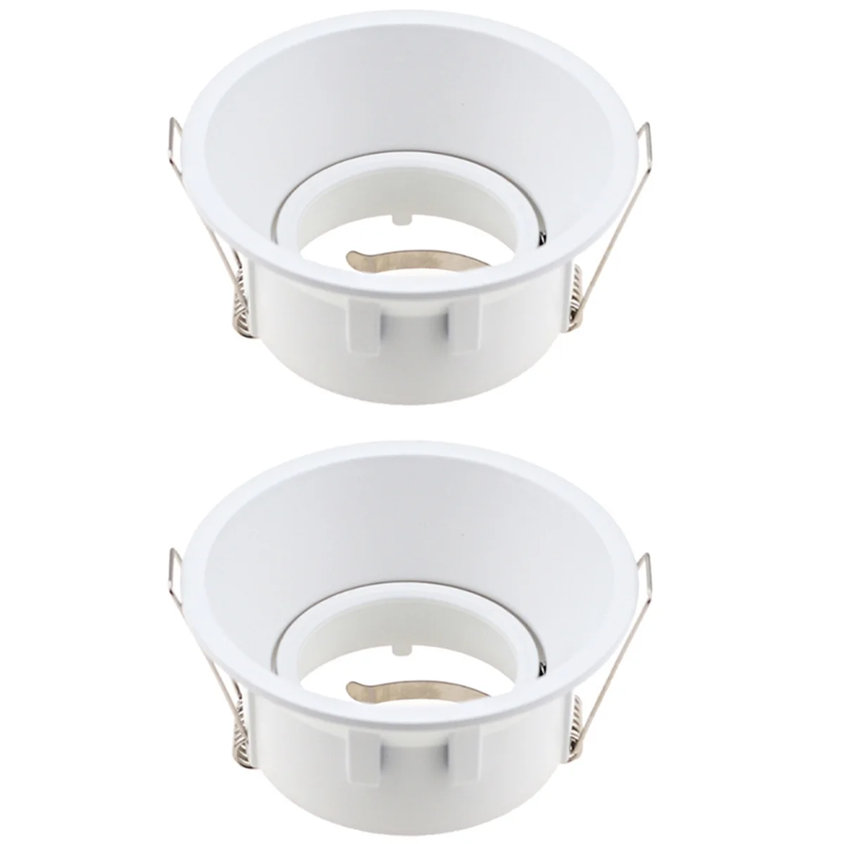 2025+ LED Ceiling Light Fixtures Round Square Recessed MR16 GU10 Fixture White Adjustable LED Ceiling Spot Light Frame White