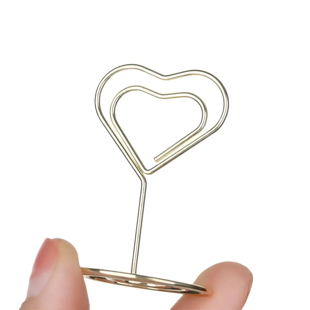 Cool Mini Paper Clamp Desktop Decoration Rose Gold Wedding Supplies Photos Clips Place Card Clamps Stand Table Numbers Holder