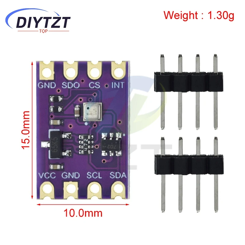 Módulos de sensor de pressão e temperatura atmosférica de alta precisão BMP580 TZT 2.0V-5.5V IIC SPI compatível com BME280 BMP388