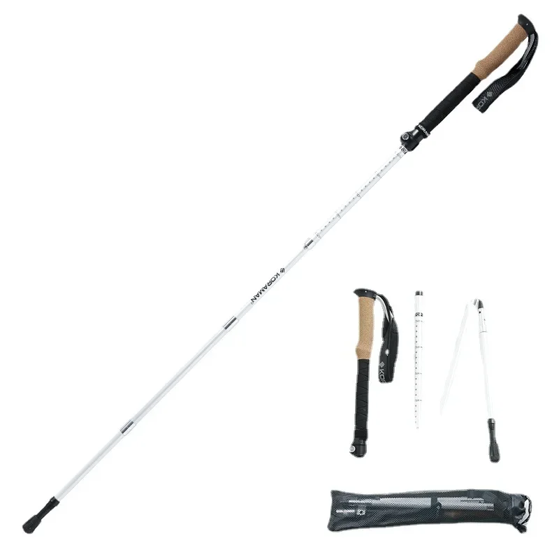 Wholesale Canes Folding Walking Stick Trekking Foldable Walking Carbon trekking Sticks Hiking Poles