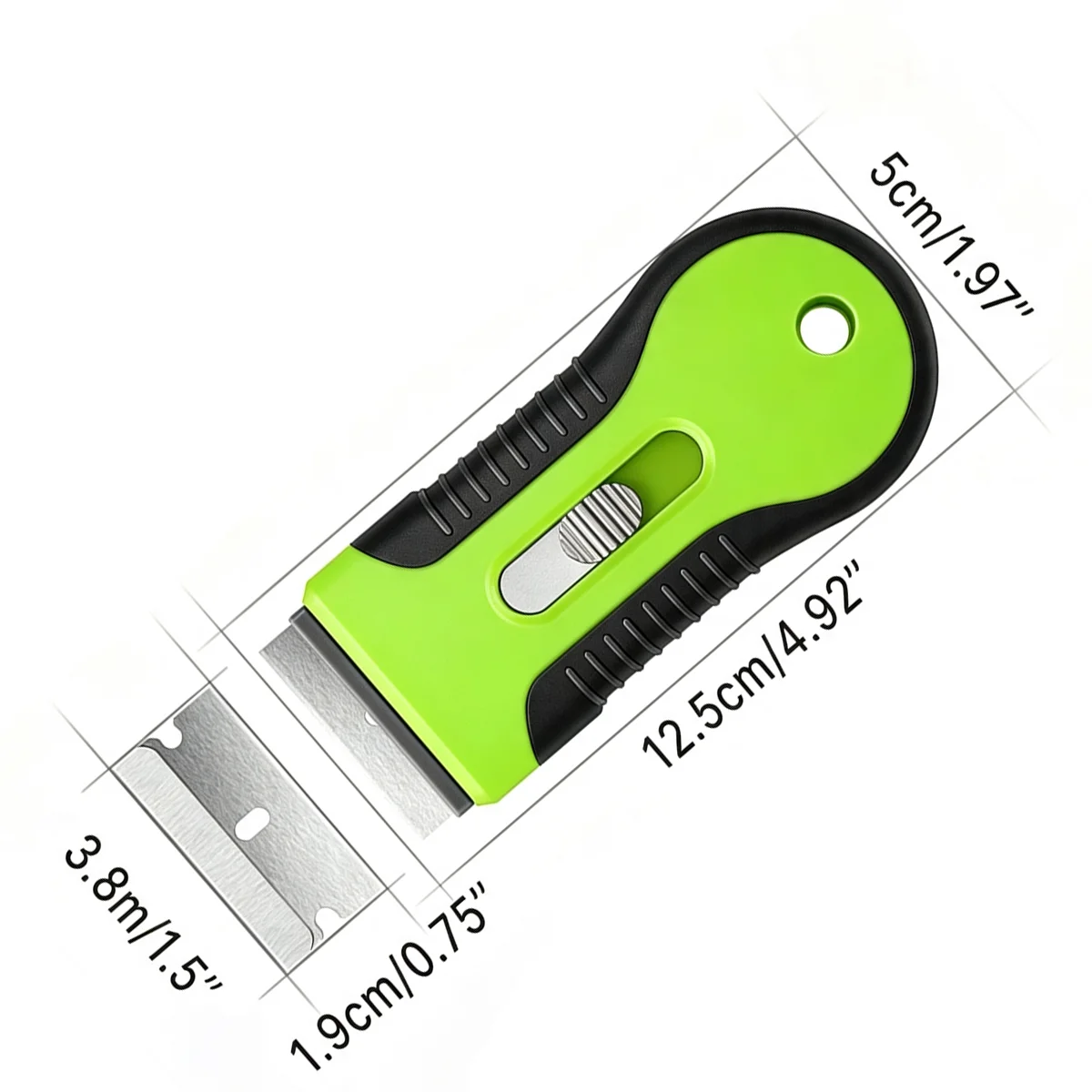 Window Cleaning Scraper Razor Blade Scraper Tool with 10PCS Blades Paint Scraper for Car Glass Decals Tint Stickers Cooktop