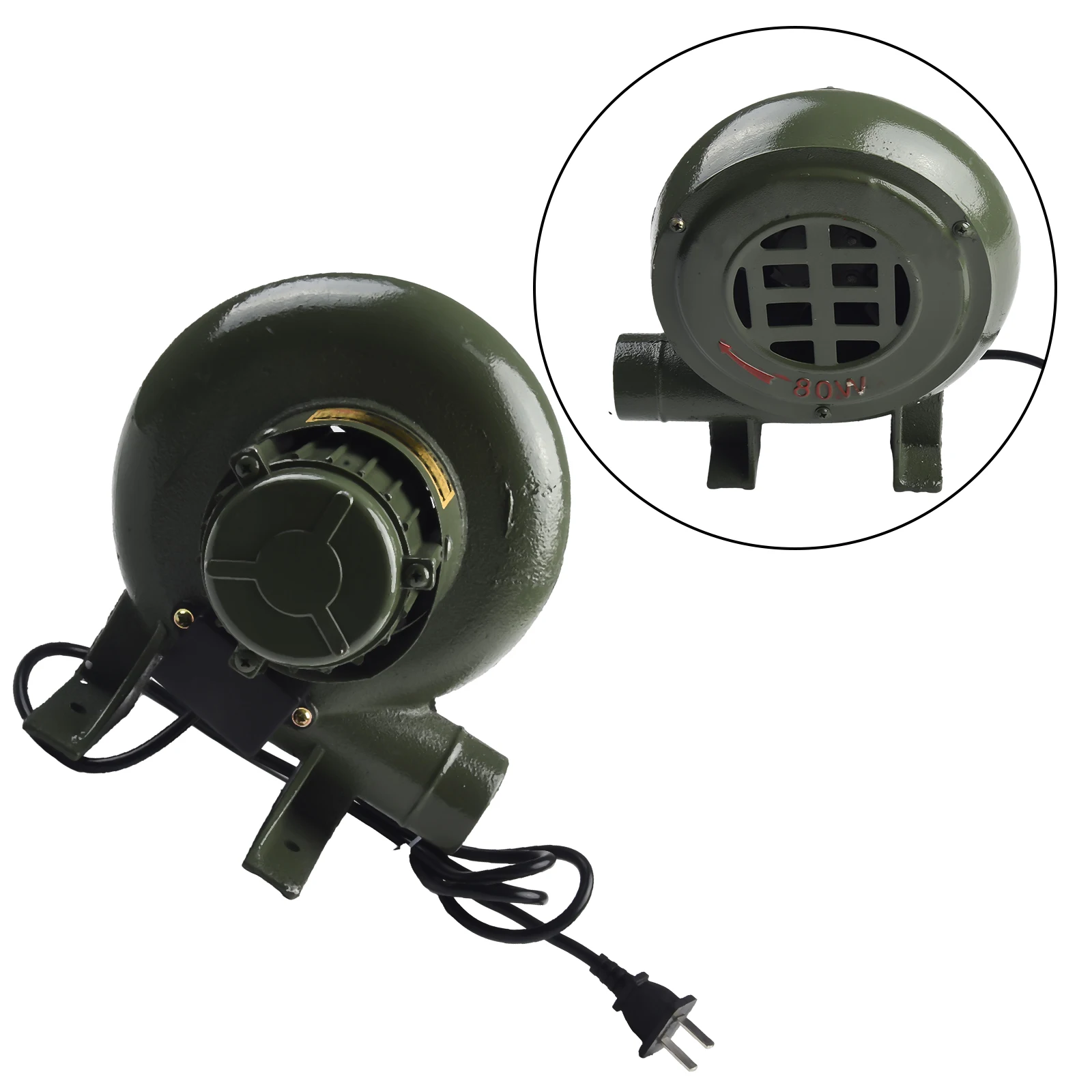 Green Electric Centrifugal Blower 40W To 730W For Household BBQ Barbecue Fire Starting Air Tool Accessories Motor Fan