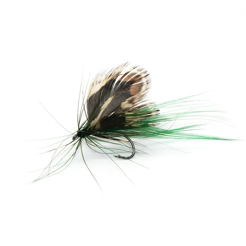Juego de 1 Uds. De Señuelos de pesca con mosca, cebo con gancho de acero rico en carbono, señuelo de pesca con mosca, cebo Natural para insectos, accesorios de pesca
