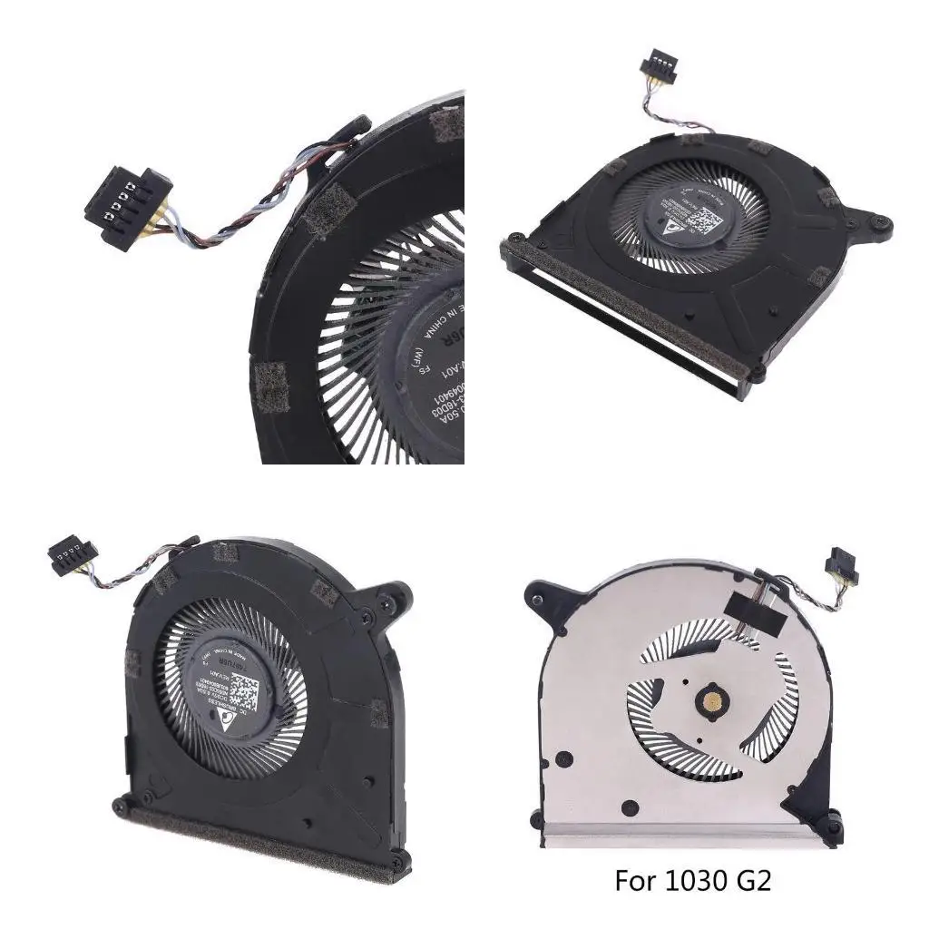 652F Laptop-CPU-Lüfter für Elitebook X360 1030 4-polig, 4 Kabel, leiser tragbarer Laptop-Kühler,