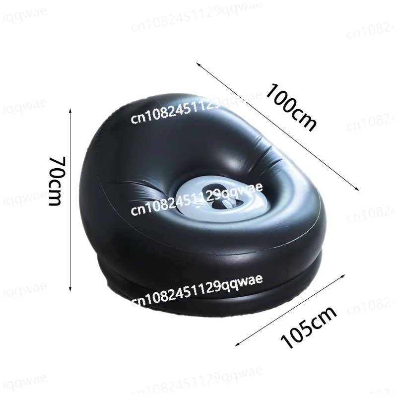 Single transparent inflatable sofa personalized lunch break chair lazy thickened combination sofa bed