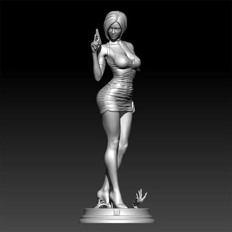 1/24  1/18  Resin Model Kit Pretty Girl Agent Figure Sculpture  Unpainted No Color RW-1379