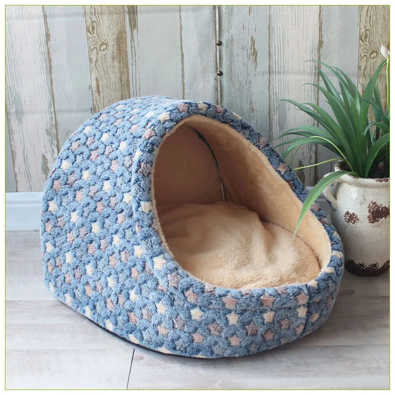 

Pet Dog House Soft Cozy Pet Sleeping Bed for Small Medium Dogs Cats Foldable Removable Puppy Nest Portable Kennel Pet Supplies