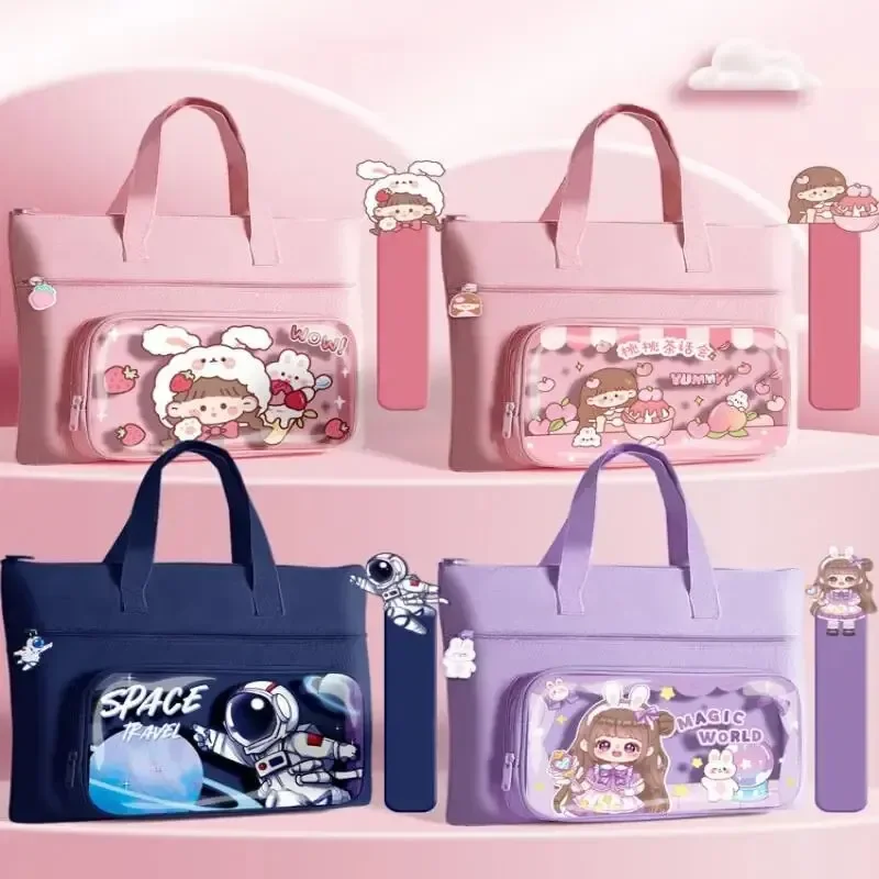 1pcs Large Capacity Tote Bags for Work Commuting Carrying Bag College Style Student Outfit Book Tote