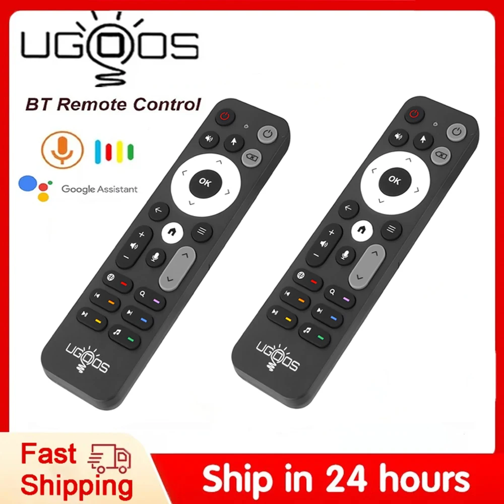 UGOOS-mando a distancia UR02 para caja de TV, Control de voz con Bluetooth, reemplazo para Ugoos TOX3, TOX4, AM8 PRO, AM6B PLUS, X4, X4Q, Cube Pro, Extra