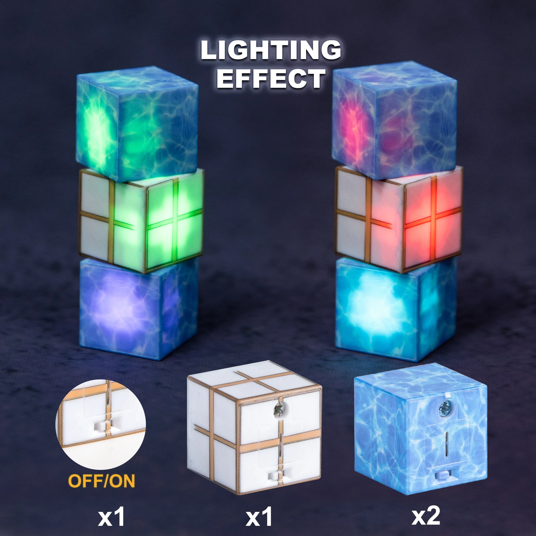 Unilabo 138PCS Light Up magnetische bouwstenen, Snow 2025 opgewaardeerd STEM-spelspeelgoed, kerstverjaardagscadeaus voor kinderen vanaf 3 jaar